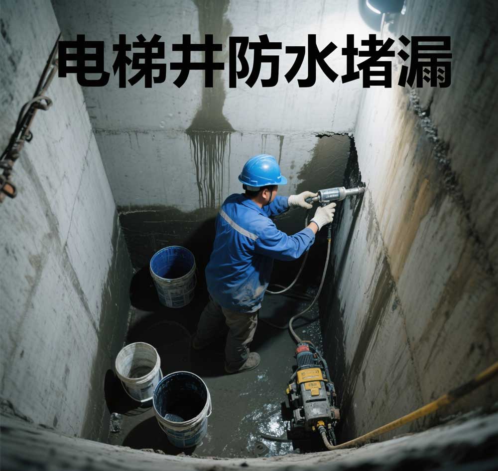 电梯井防水堵漏，杭州半山专业电梯井漏水维修公司